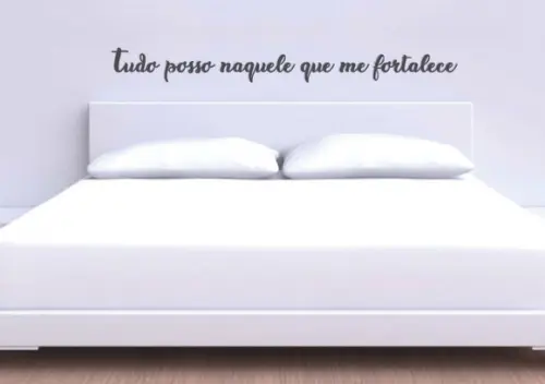 Painel Cabeceira Tudo posso naquele que me fortalece