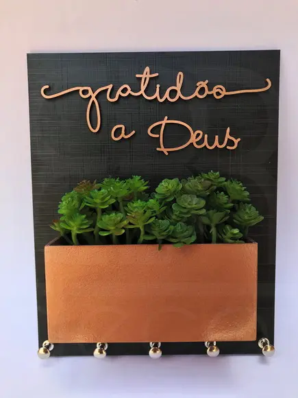 Porta Chaves Gratidão A Deus