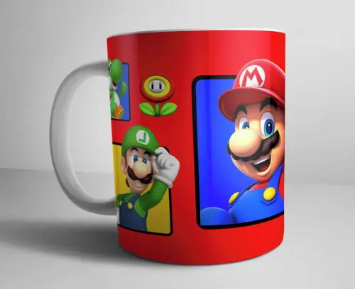 Caneca Porcelana Super Mario Bros