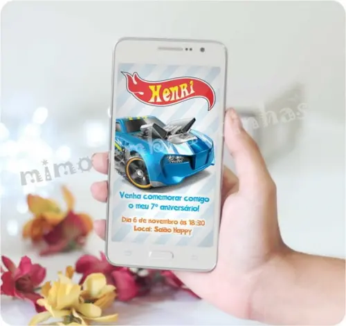 Convite Virtual Hot Wheels