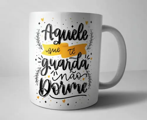 Caneca Religião Aquele que te guarda não dorme