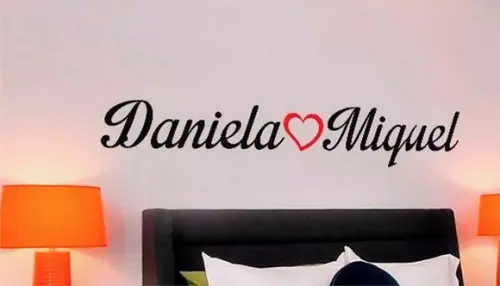 Painel Cabeceira Casal Nomes