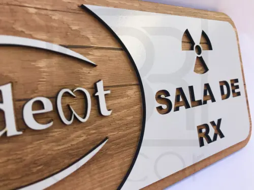 Placa de Identificação Sala de Raio X