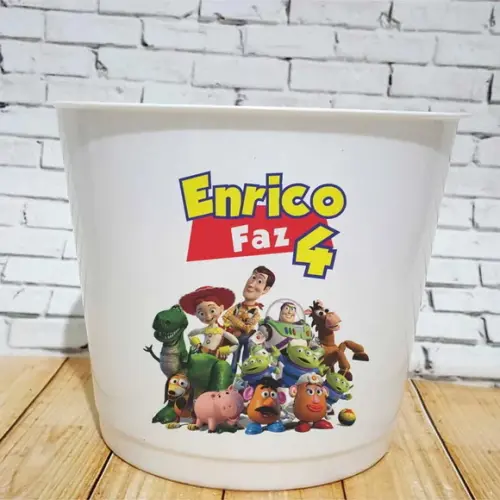 10 Baldes de Pipoca Toy Story- Impressão Direta