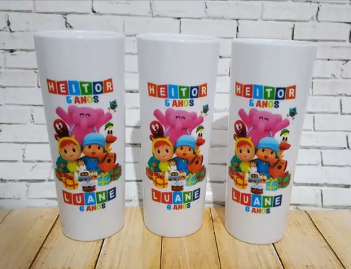 10 Copos Long Drink Pocoyo