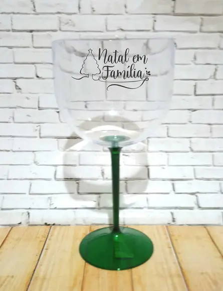 Taça de Gin Feliz Natal