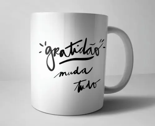 Caneca Gratidão - Porcelana