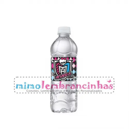 Rótulo Água Monster High