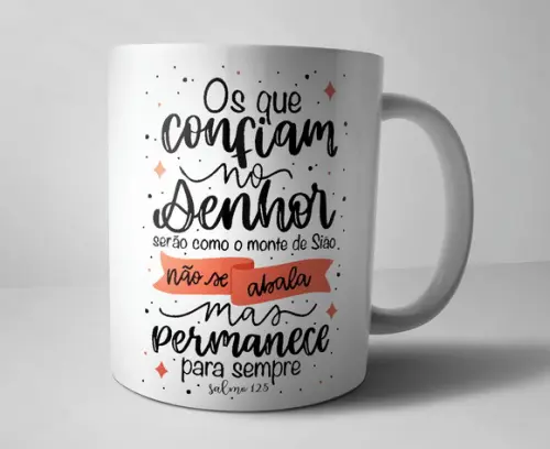 Caneca Religião Os que confiam...