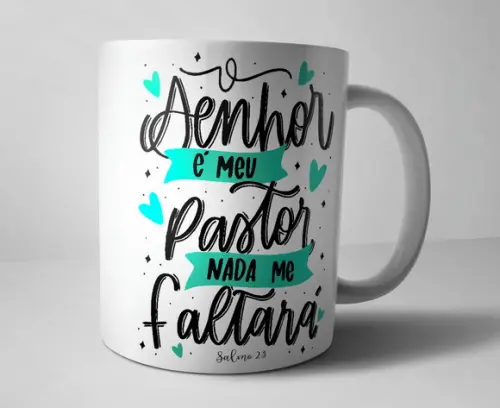 Caneca Religião Salmo 23