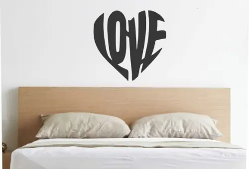 Painel Cabeceira Coração Love
