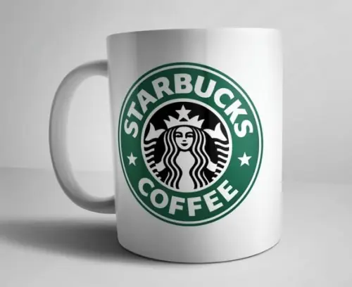 Caneca de Porcelana Starbucks