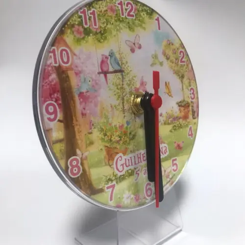 15 Relógio de Mesa Jardim Encantado