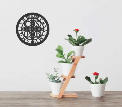 Mandala Medalha de São Bento 15cm
