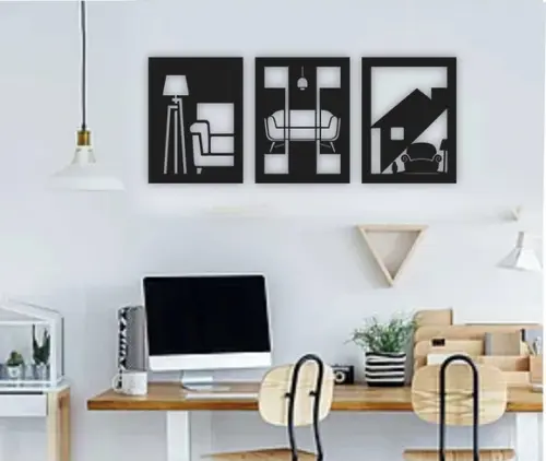 Quadros Design De Interiores Trio De Quadros