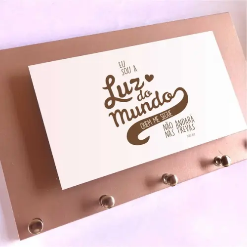 Porta Chaves " Eu Sou A Luz Do Mundo "