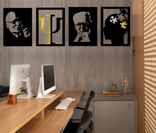Quadros Psicologia Decorativo 50x37cm