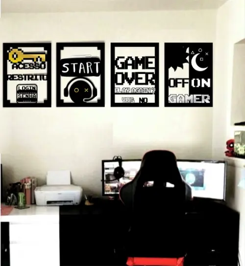 Quadro Quarteto Gamer