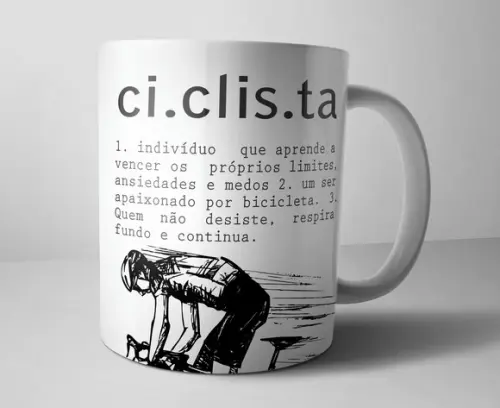Caneca Ciclista - Porcelana