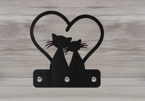 Porta Chaves Casal Gatos