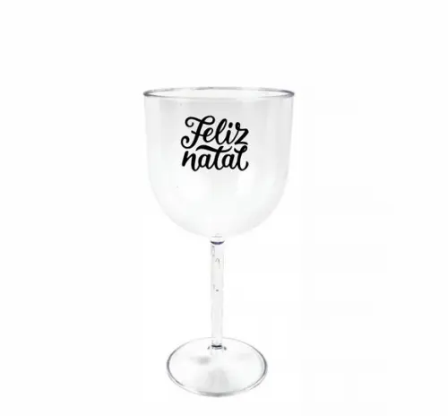Taça de Gin Feliz Natal