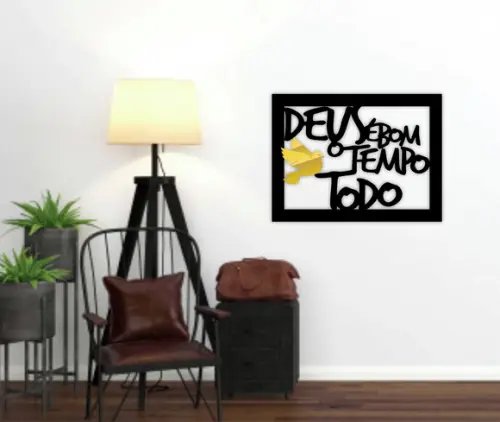 Quadro Deus é bom o tempo Todo