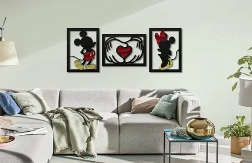 Quadro Trio Mickey Mickey