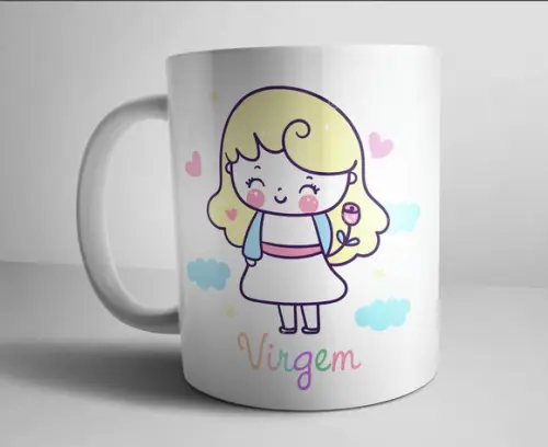 Caneca Signo Virgem - Porcelana