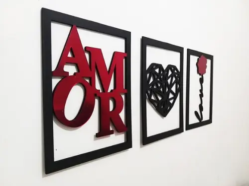 Quadro Trio Love
