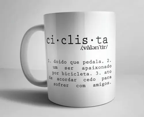 Caneca Ciclista - Porcelana