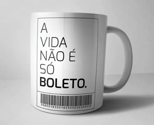 Caneca A vida não é só boleto