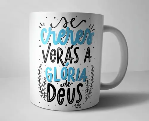 Caneca Religião Creres e veras...