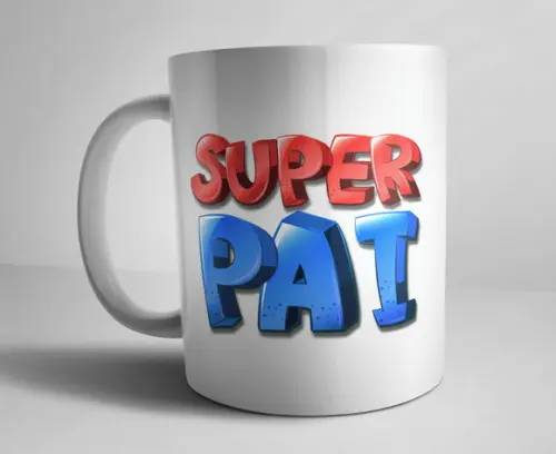 Caneca de Porcelana Super Pai