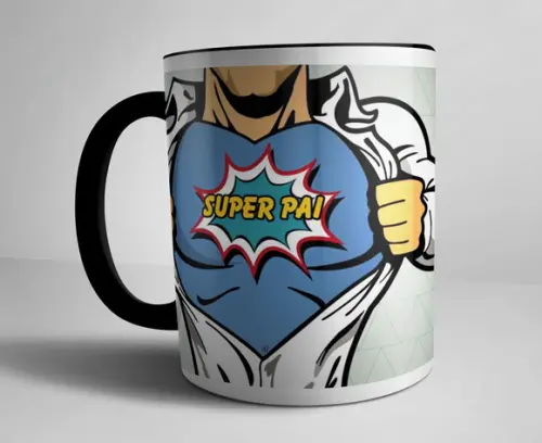 Caneca de Porcelana Super Pai