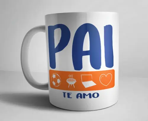 Caneca de Porcelana Super Pai