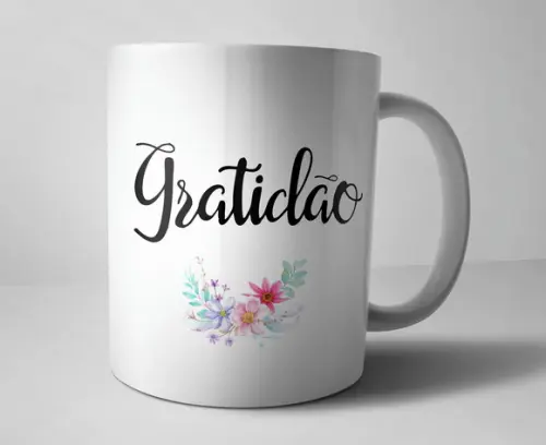 Caneca Gratidão - Porcelana