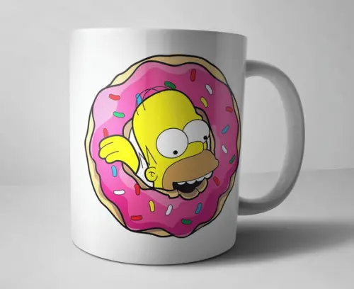Caneca de Porcelana Simpsons