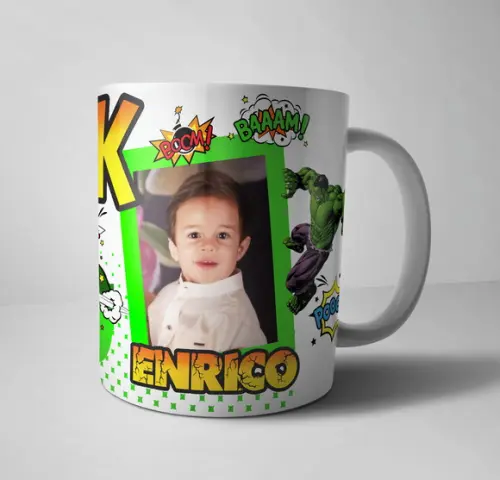 Caneca Hulk Porcelana c/foto