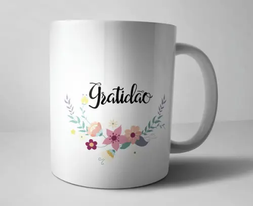 Caneca Gratidão - Porcelana