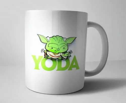 Caneca Star Wars Yoda - Porcelana