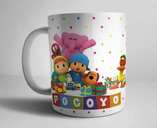 Caneca Pocoyo Porcelana c/foto