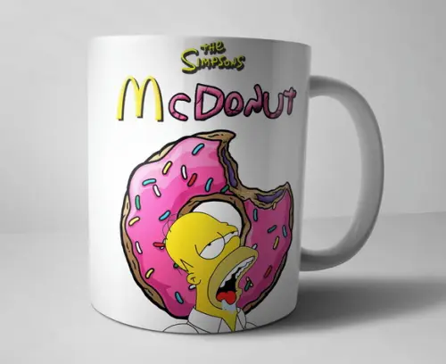 Caneca de Porcelana Simpsons