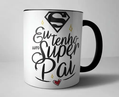 Caneca de Porcelana Feliz dia dos Pais