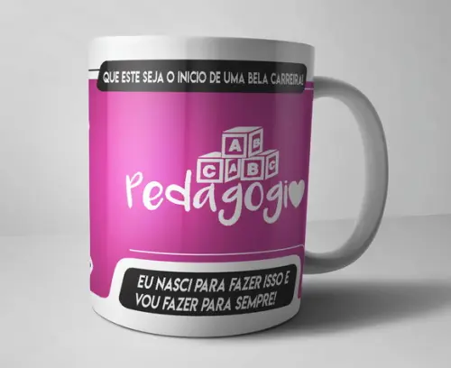Caneca Pedagogia - Porcelana