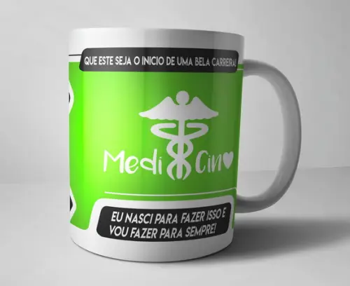 Caneca Medicina - Porcelana