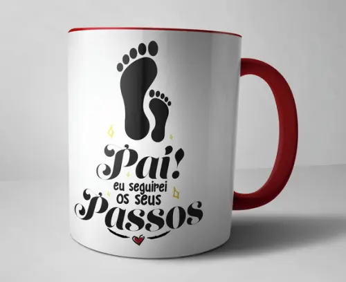 Caneca de Porcelana Feliz dia dos Pais
