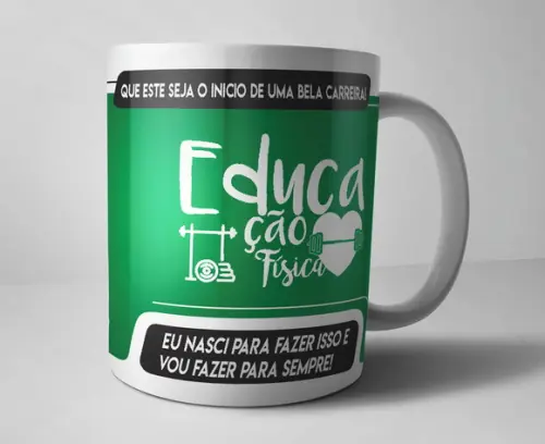 Caneca Educação Física- Porcelana