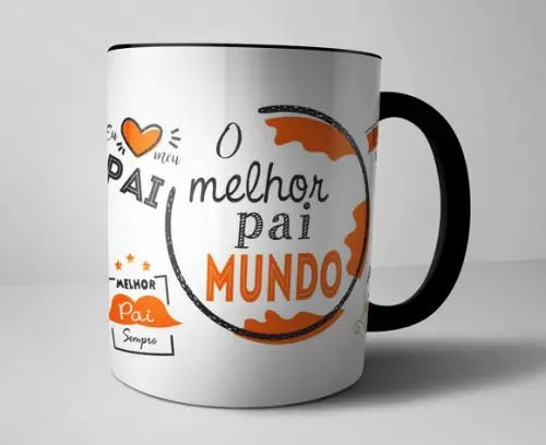 Caneca de Porcelana Feliz dia dos Pais