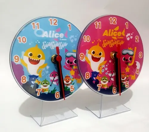 10 Relógios de Mesa Baby Shark