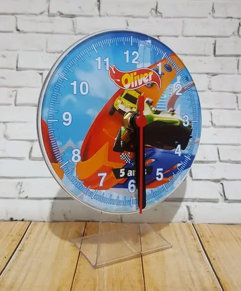 10 Relógios de Mesa Hot Wheels